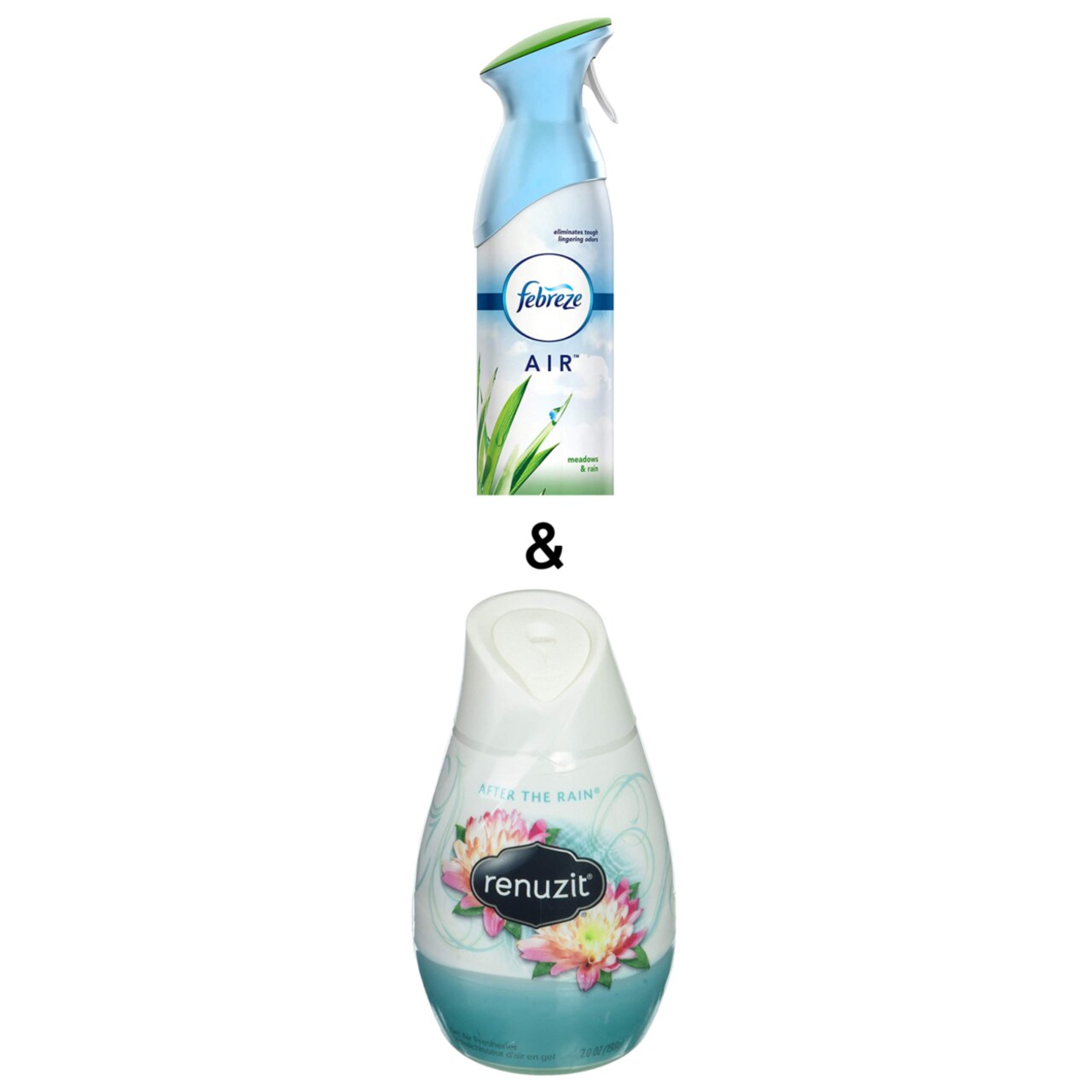 Febreze Aroma Adjustables Long Last Air Freshener, After The Rain, 7 Ounces By Renuzit and Air Freshener Meadows and Rain 250g